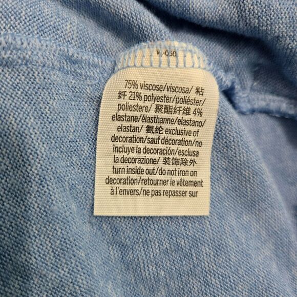 Victoria's Secret Pink Women XS Blue Lace Up Pullover Hoodie Sweatshirt - Picture 8 of 13